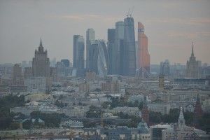 Виды Москвы с высотки на Котельнической набережной.