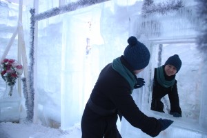 Ледяные скульптуры в парке Сокольники