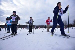 Массовые соревнования по лыжным гонка "Московская лыжня - 2015"