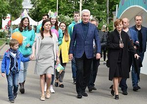21 мая 2016 мэр Москвы Сергей Собянин на праздновании двухлетия проекта "Активный гражданин".