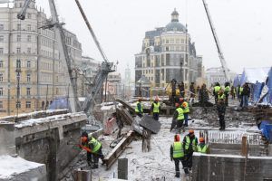 Первый этап капитального ремонта Большого Москворецкого моста закончат до мая. Фото: Владимир Новиков, «Вечерняя Москва»