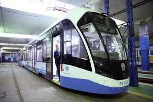 Трамваи нового поколения «Витязь» перевезли 95 миллионов пассажиров за два года. Фото: Агентство городских новостей «Москва»