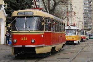 Подготовка к параду трамваев повлияет на движение транспорта в районе. Фото: Владимир Новиков, «Вечерняя Москва»