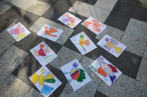Активисты Молодежной палаты района объявили о втором этапе конкурса детских рисунков. Фото: Анна Быкова