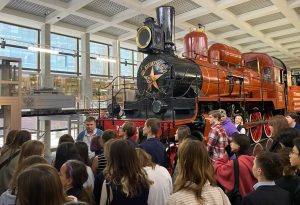 Музей истории московской железной дороги посетили ученики школы №1259. Фото: страница образовательного учреждения в социальных сетях