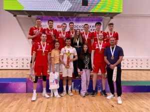 Волейболисты РЭУ стали чемпионами Суперлиги XXXV МССИ. Фото: пресс-служба Спортклуба РЭУ