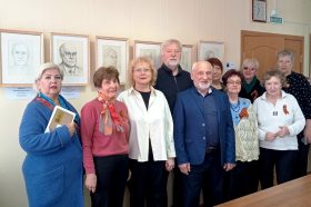 Галерею портретов ветеранов открыли в Замоскворечье. Фото: страница Совета ветеранов района Замоскворечье в социальных сетях