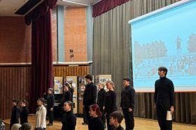 Творческое занятие прошло для учеников школы №627. Фото: официальная страницы школы в социальных сетях